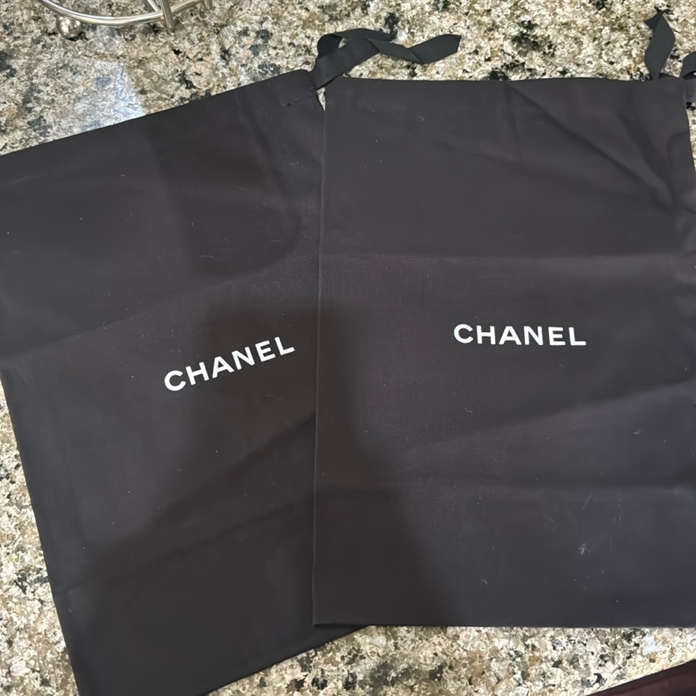 2 Chanel Dust Bags size 14x9.5 inc